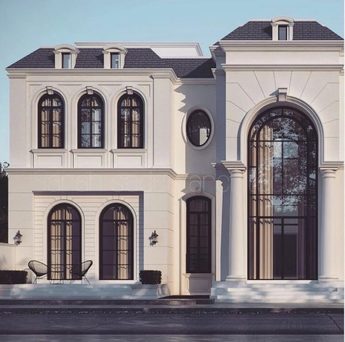 Sarah Sadeq Architects. Вилла Неоклассика экстерьер. Neo Classic Architecture facade. Классические фасады зданий.