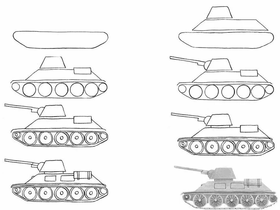 Танк т-34 рисунок. Танк спереди рисунок поэтапно. Танк спереди рисунок карандашом. Рисунок танка т 34.