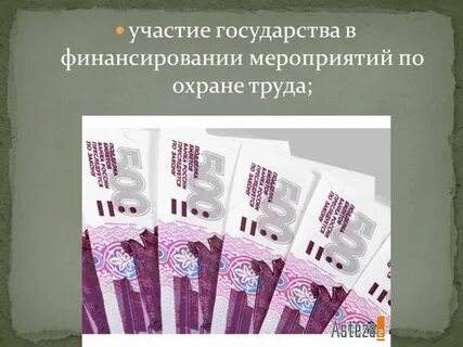 Финансирование мероприятий по охране