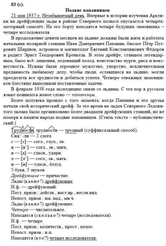 решение по русскому 8 класс бархударов