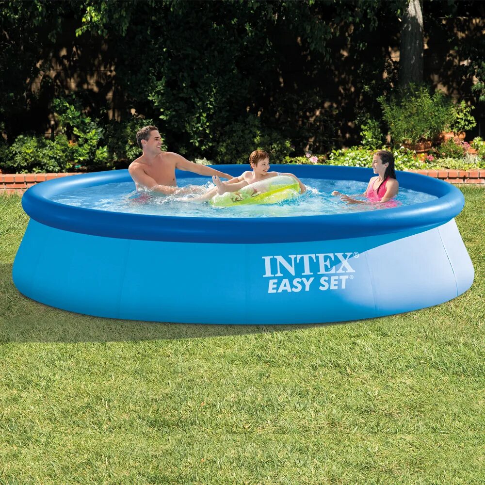 Какой надувной бассейн лучше. Надувной бассейн Intex easy Set 28106np 244x61. Бассейн easy set28106 Intex. Бассейн Intex 28108 easy Set. Бассейн надувной 305*76 см Intex 28120.