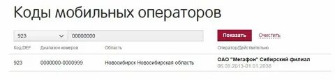Def коды операторов