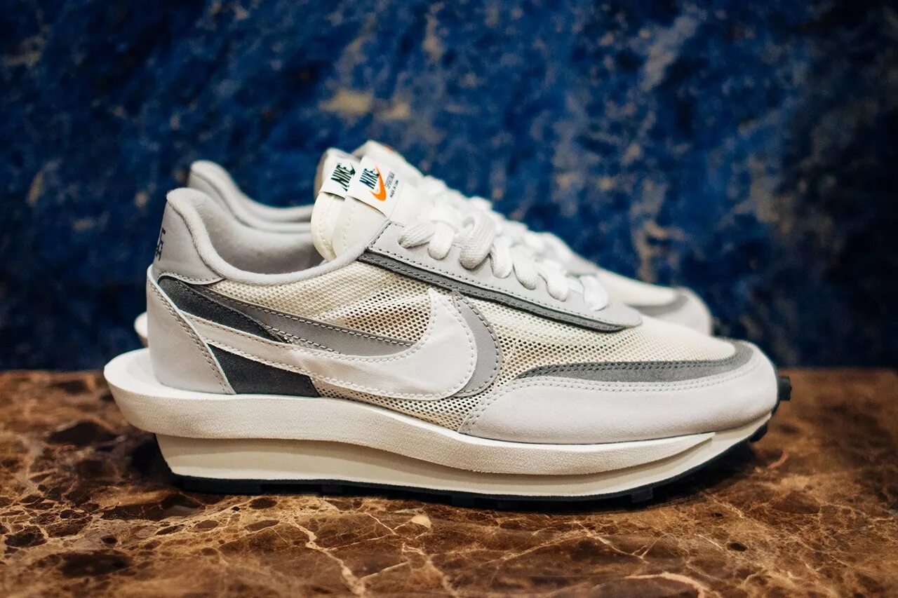 Nike x stone. Nike Sacai Waffle White. Nike Sacai. Nike Sacai Waffle белые. Nike LD Waffle Sacai White.