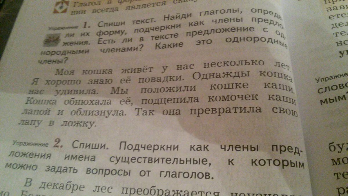 Прочитайте и спишите текст подчеркните главные. Найди глаголы в тексте. Спиши текст Найди глаголы. Подчеркните глаголы определите их форму. Списать предложения определить время глаголов.