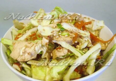 Салат пекинская капуста курица без майонеза