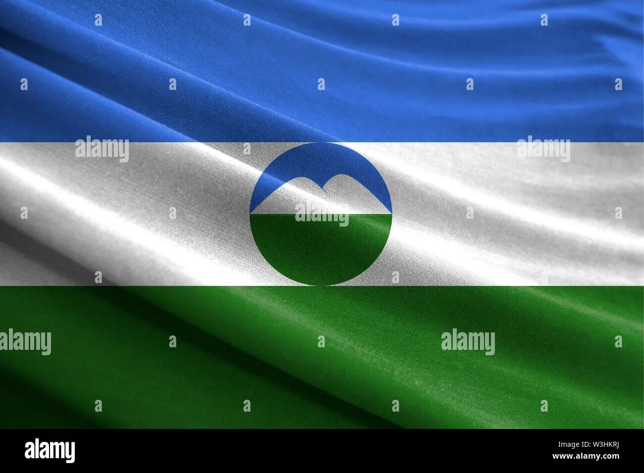 Flag of Kabardino-Balkaria with old texture vector image on VectorStock in 2020 