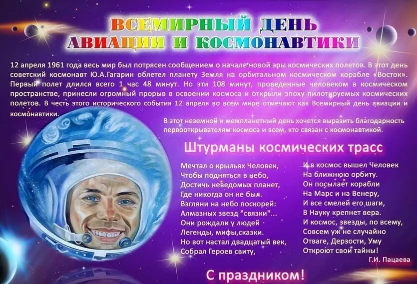 День космонавтики. Всемирный день космонавтики. С днем космонавтики открытки. День космонавтики информация. Текст 12 апреля