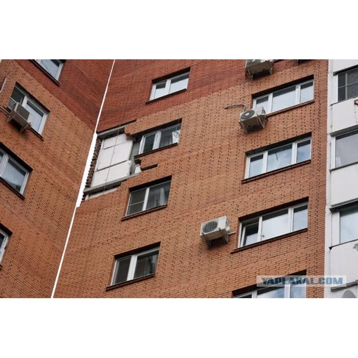 Трещины фасада зданий