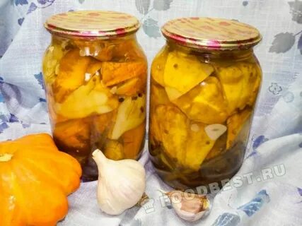 Желтые патиссоны на зиму