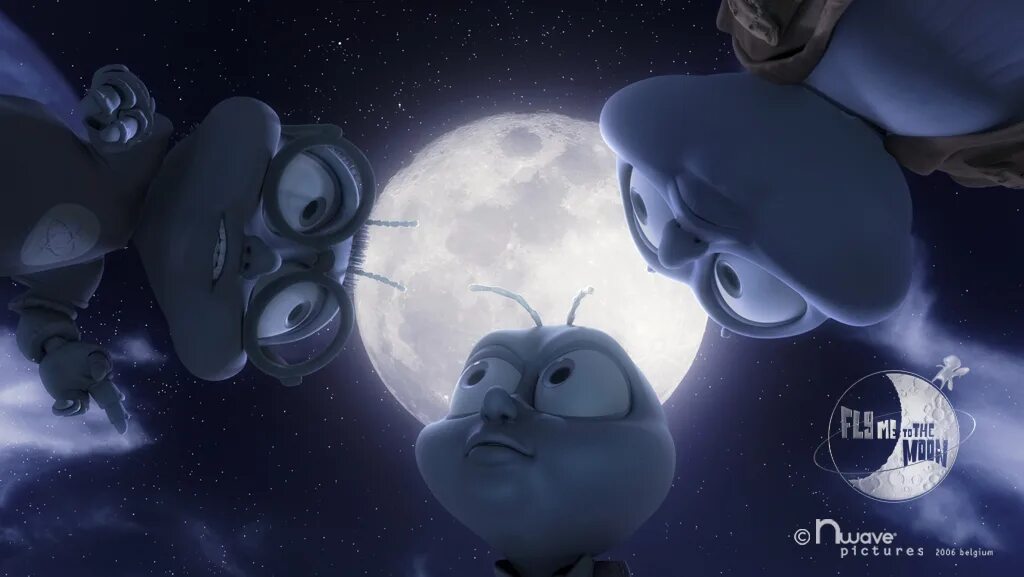 Fly me to the star. Мухнём на луну (2008). Мультфильм Мухнем на луну. Луна из мультфильма. Луна из мультсериала.