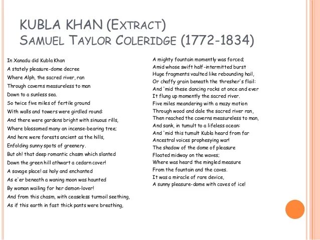 Samuel Taylor Coleridge кубла Хан. Kubla Khan Coleridge. Кубла Хан стих. Дворец построил кубла Хан стих. Дворец кубла хана