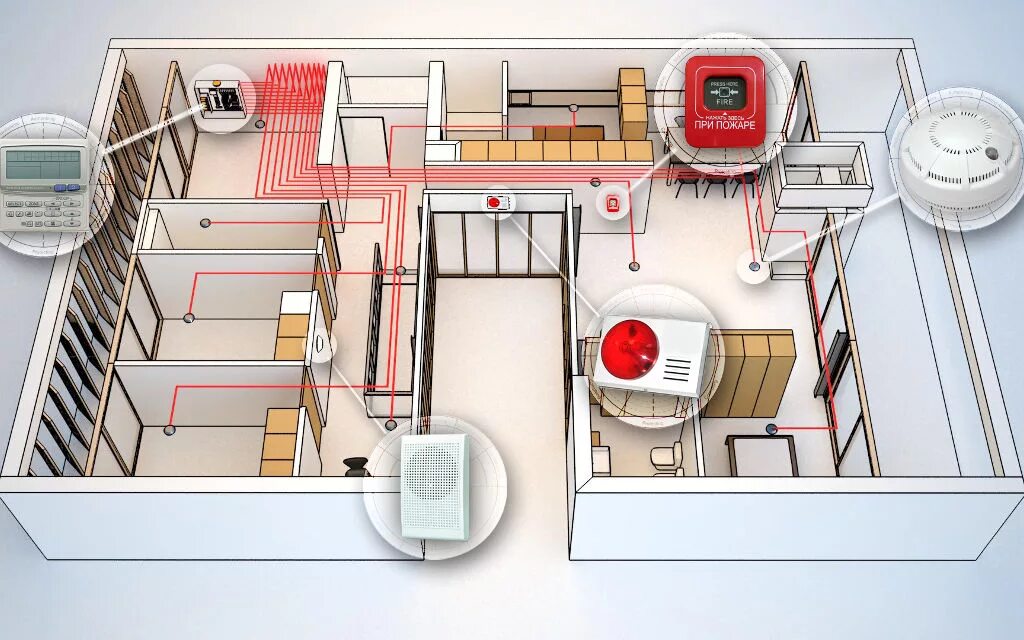 Проектирование систем охранно-пожарной сигнализации. Проектирование систем пожарной сигнализации. Проектирование системы АПС. Монтаж системы пожарной сигнализации.
