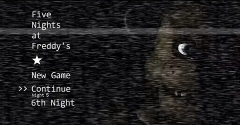 Fnaf menu
