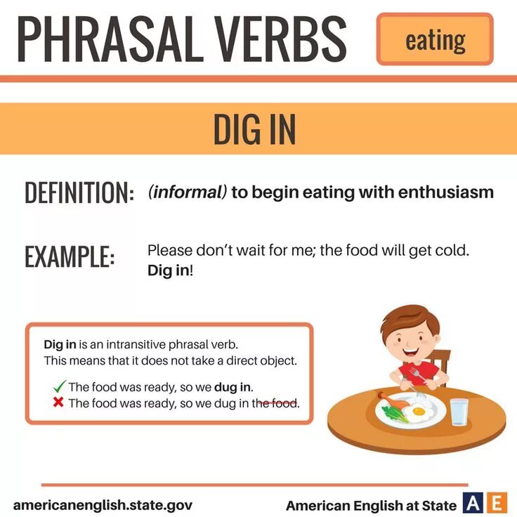 Dug глагол. Фразовый глагол dig. Фразовый глагол eat. Dig Phrasal verbs. Phrasal verbs eating.