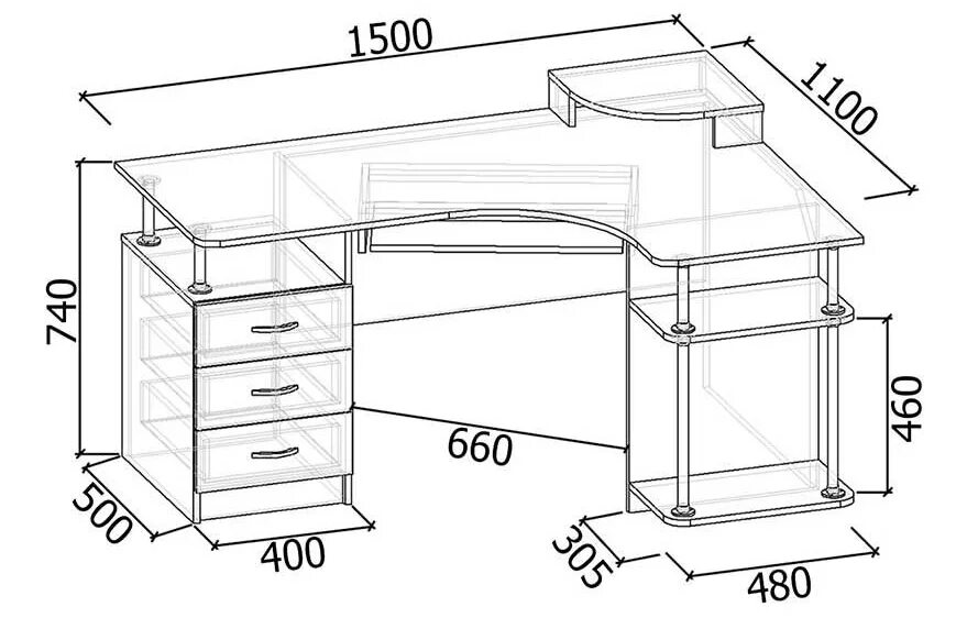 Высота письменного стола стандарт. Чертеж углового компьютерного стола Альфа 61 2. Высота компьютерного стола стандарт. Письменный стол высотой 80 см.