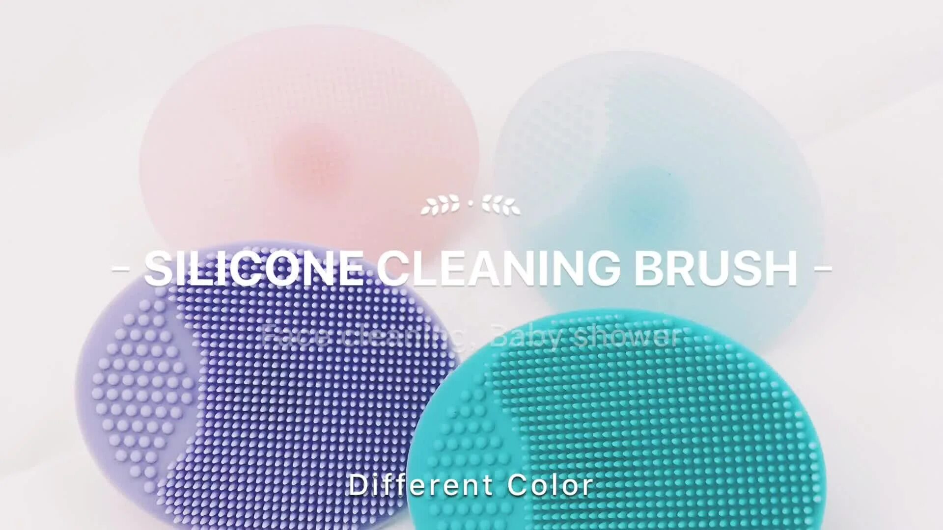 Silicone cleansing brush