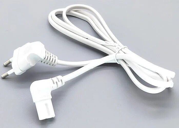 Белый провод. 75, 220в, 10а, 1,5 м. Кабель (шнур) питания 220в cee7/7 - c5, угловой, белый. Шнур сетевой с вилкой 5м с заземл. Ecola шнур питания 220v для линейных св-ков t5 вилка 1м lt5rppelt.