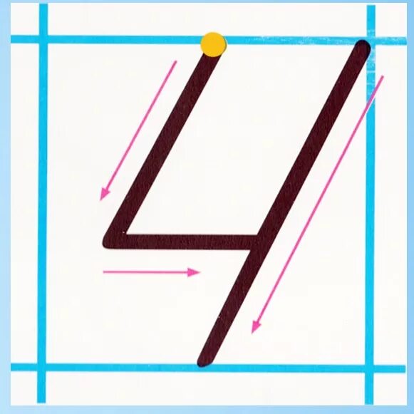 написание цифры 4 в клеточке. как пишется 4 прописью. как пишется 4 прописью. как писать прописные цифры. как пишется 4 прописью.