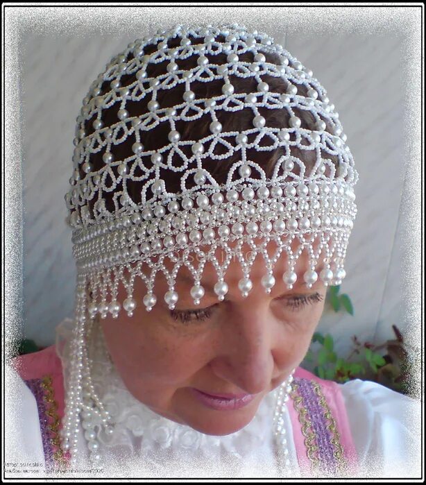 Шапка из бисера