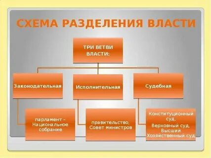 3 ветви власти в демократическом государстве