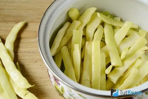 Стручковая фасоль желтая на зиму