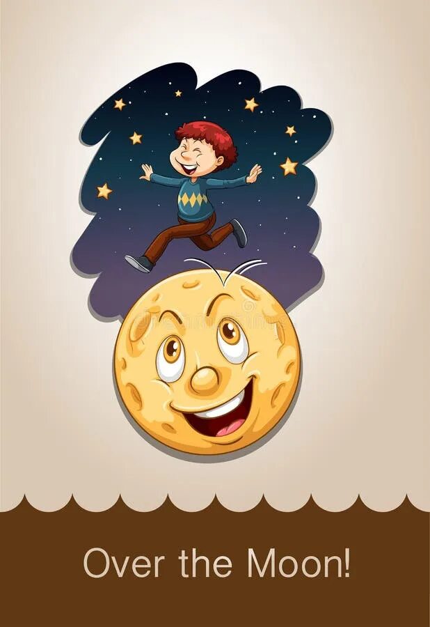 Moon idioms. Over the Moon идиома. To be over the Moon идиома. Over the Moon idiom. Be over the Moon.