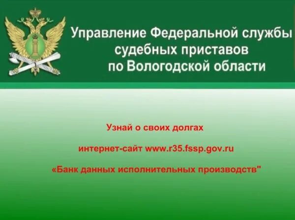 Кировское уфссп сайт. Узнай о своих долгах ФССП. Управление ФССП по Вологодской области. ФССП акция проверь свои долги. Сайт судебных приставов по Вологодской области.