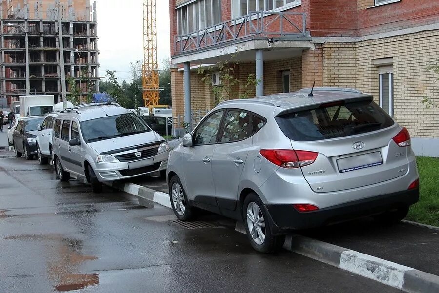 Парковка в неположенном месте