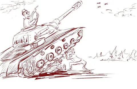 Рисунок танка победы