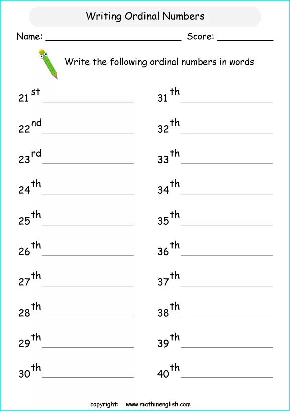 Порядковые числительные Worksheets. Ordinal numbers задания. Ordinal numbers 1-100 Worksheets. Упражнения Ordinal numbers Worksheet. Цифры английский тест