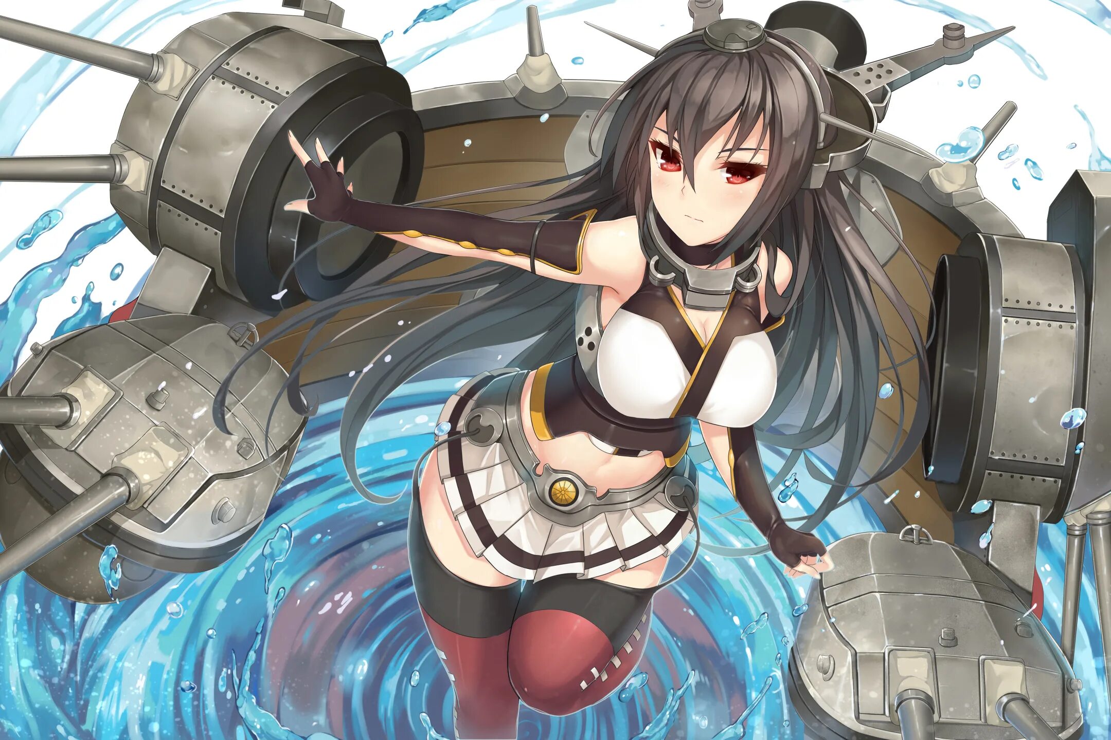 Kantai collection kancolle. Флотская коллекция Нагато. Нагато КАНКОЛЛЕ. Ямато КАНКОЛЛЕ. Кантай Нагато арт.