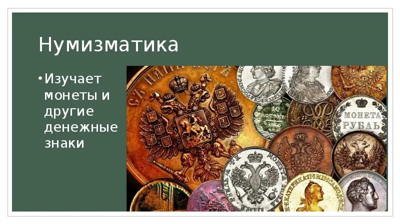 Человек изучающий монеты