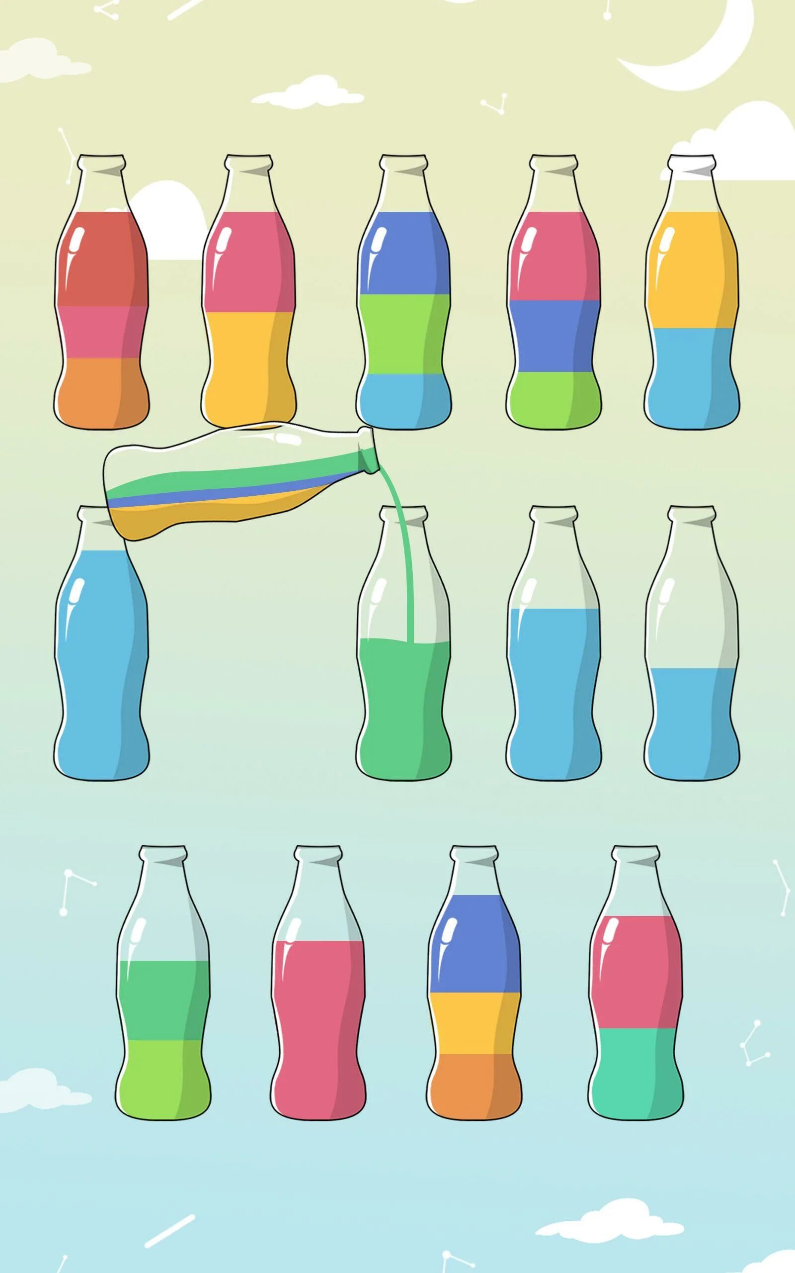 Игра бутылочки и пробирки. Игра в бутылочки с краской. Бутылочки с разноцветной жидкостью. Бутылочки для переливания. Игра бутылочки с разноцветной жидкостью.