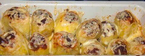 Картошка фаршированная мясом рецепт