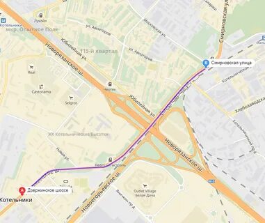Микрорайон опытное поле котельники
