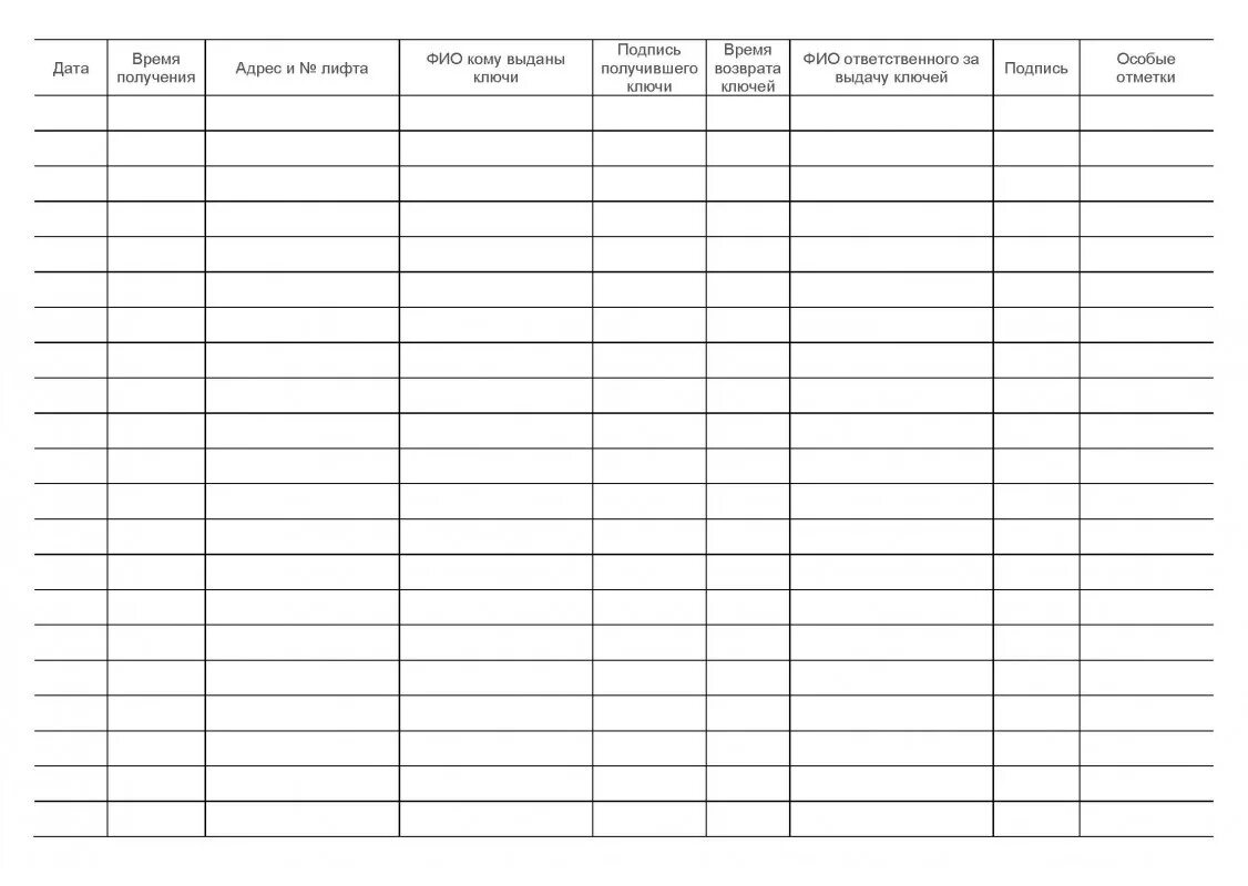 Журнал учета выдачи ключей от машинных помещений лифтов. Журнал учета выдачи и хранения ключей от помещений. Ведомость выдачи ключей образец. Журнал учета выдачи и возврата ключей от помещений.