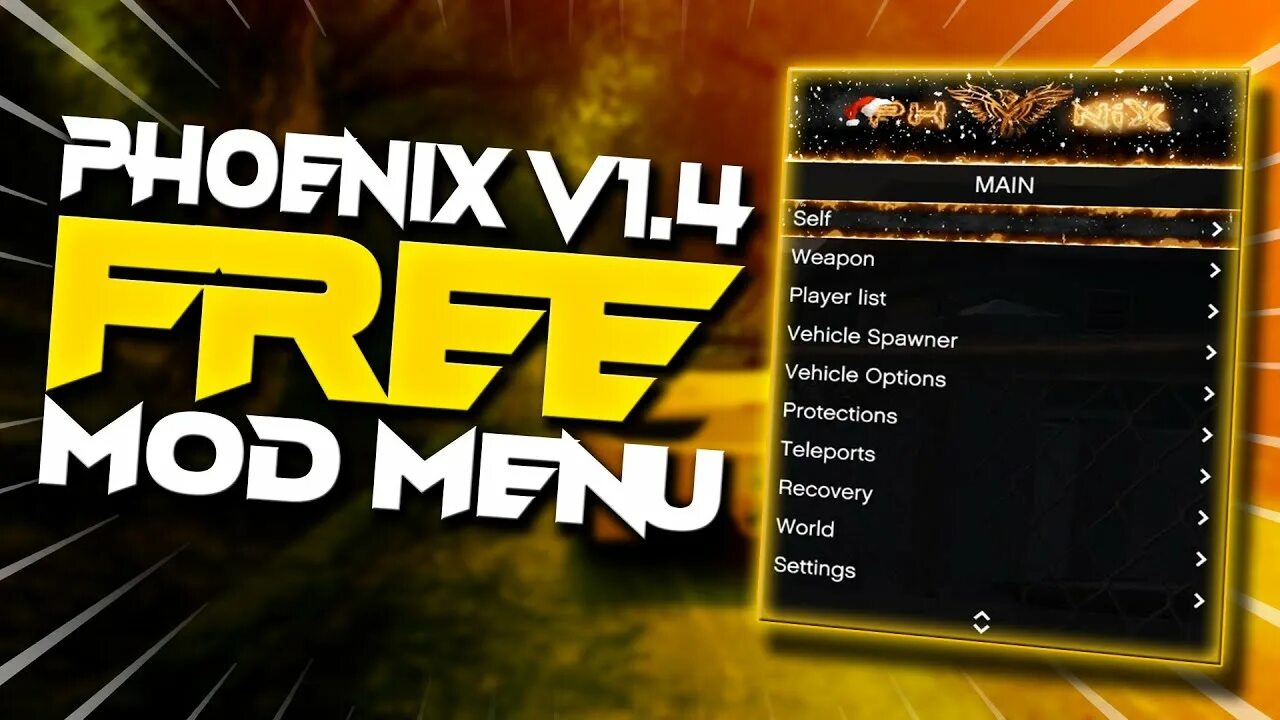Best mod menu. Phoenix mod menu. phoenix gta mod menu. phoenix cheat menu. phoenix gta 5 mod menu.
