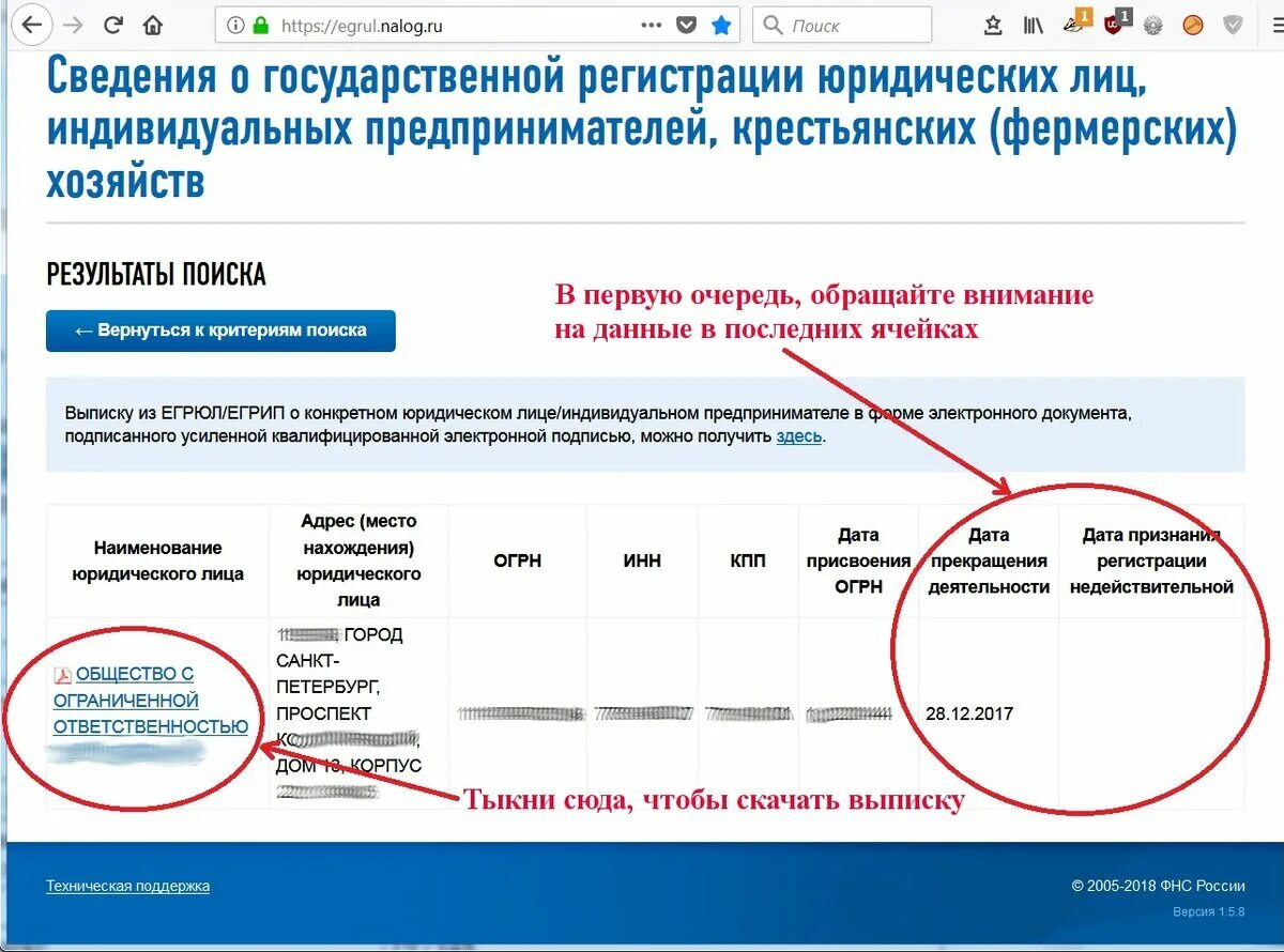 Адрес организации ип