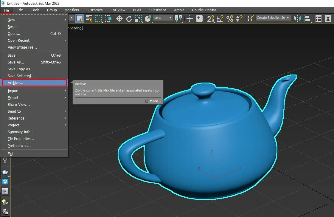 Сохранить в 3d max