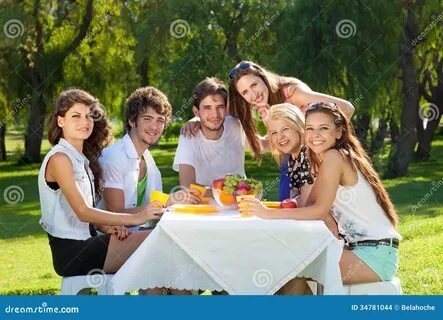 Group Of College Friends Posing For The Camera Stock Photo - Image of boys,...