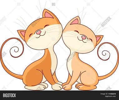 2 котика рисовать