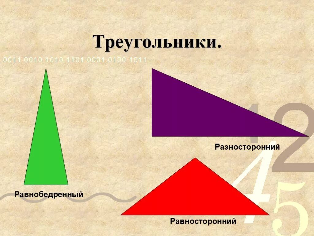 Разносторонние равнобедренные. Разносторонние и равнобедренные треугольники. Виды треугольнк. Тупоугольный прямоугольный и равносторонний треугольник. Виды треугольников.