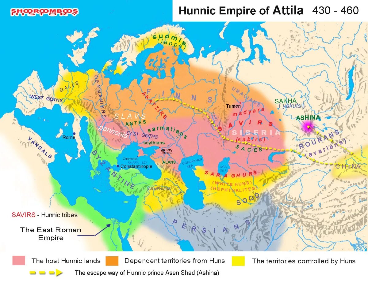 Атилла карта завоеваний. Гунны Аттила карта. Карта европейской империи гуннов. Гуннская Империя территория.