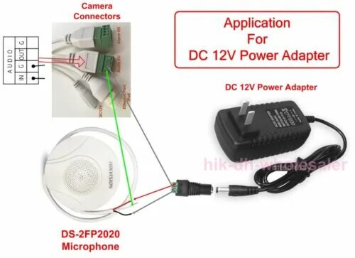 Hikvision DS-2FP2020 Original Hi-Fi Microphone for CCTV IP Security Camera eBay