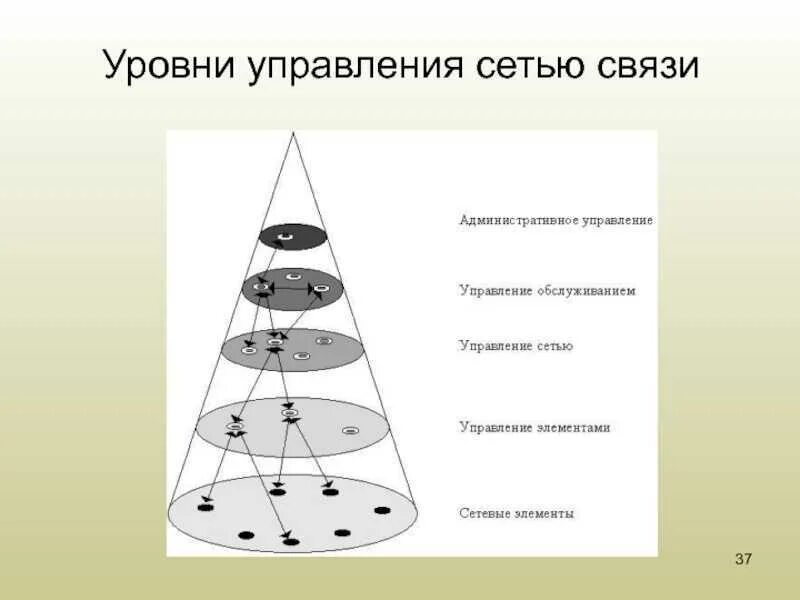 Уровни управления. Уровни сетей связи. Уровень управления элементами сети. Система управления сетью.