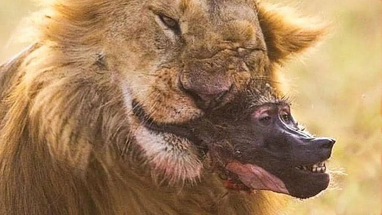 Битва со львом. Битый лев. Прайд львиц. Львицы дерутся. Битый лев.