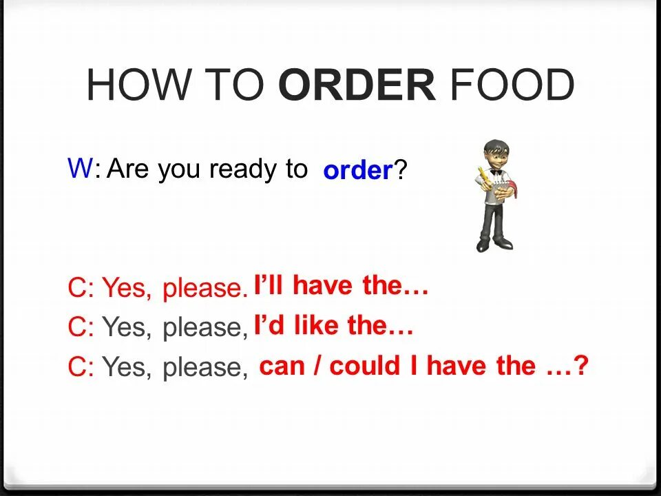 Are you ready to order. Are you ready to order диалог. Are you are you. Are you to order?.