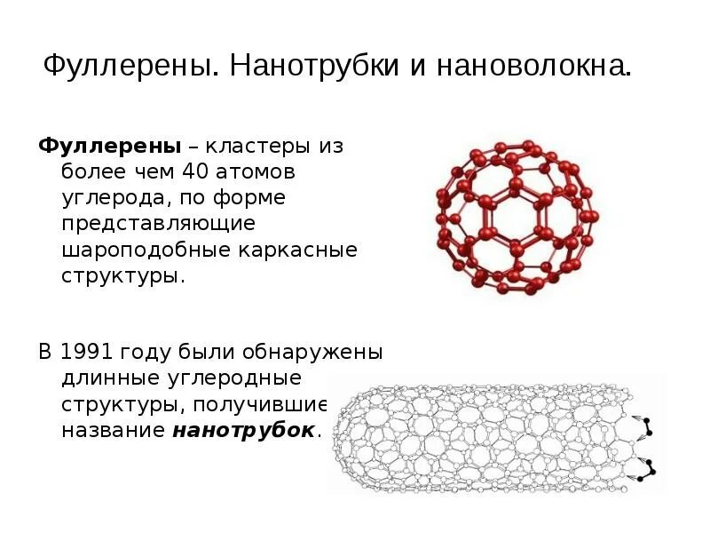 Фуллерен и нанотрубки. Графен фуллерен нанотрубки. Характеристика нанотрубки углеродные. Фуллерены и углеродные нанотрубки.