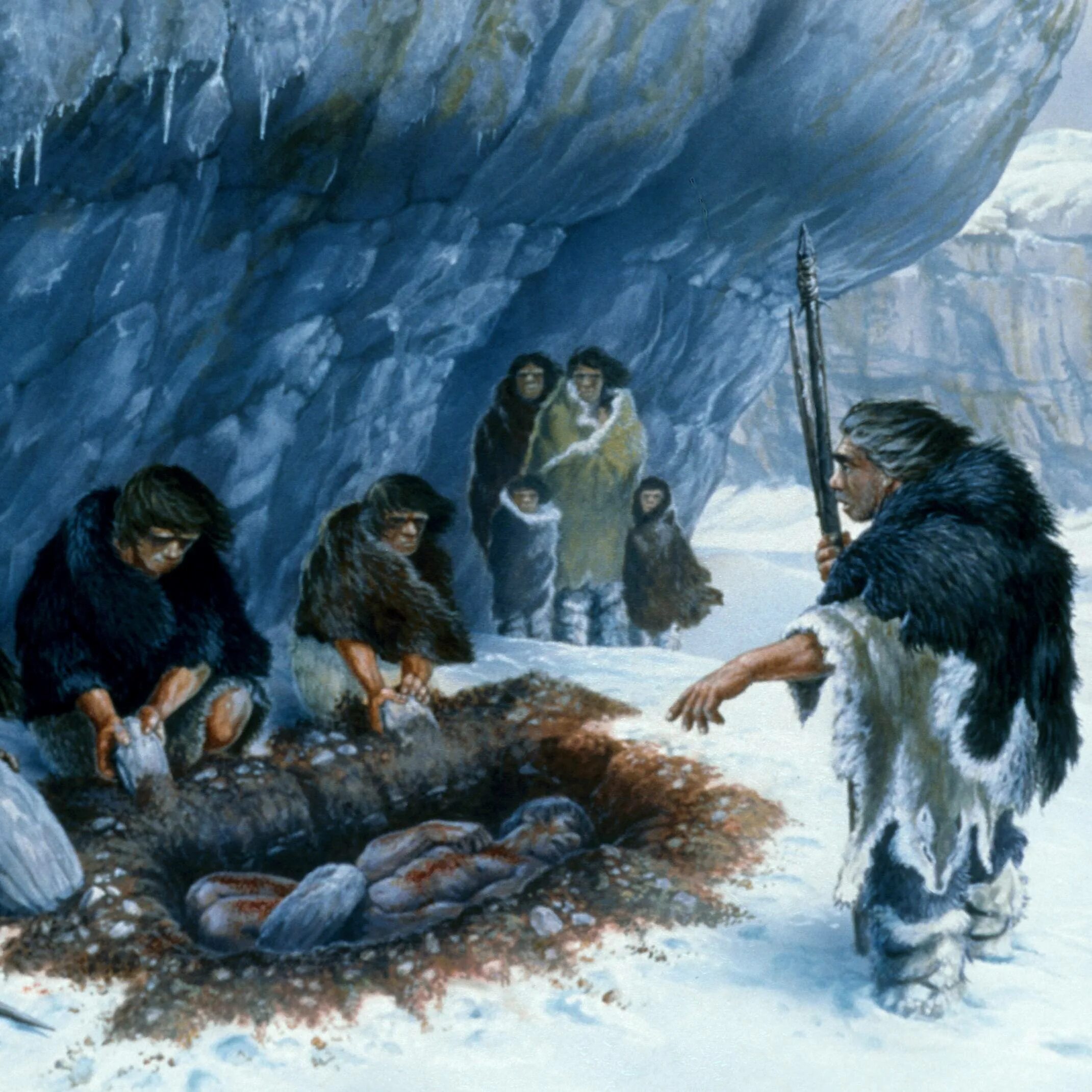 Пещера Брюникель неандертальцы. Неандертальцы похороны. Неандертальский палеолит. Неандерталецы похороны.