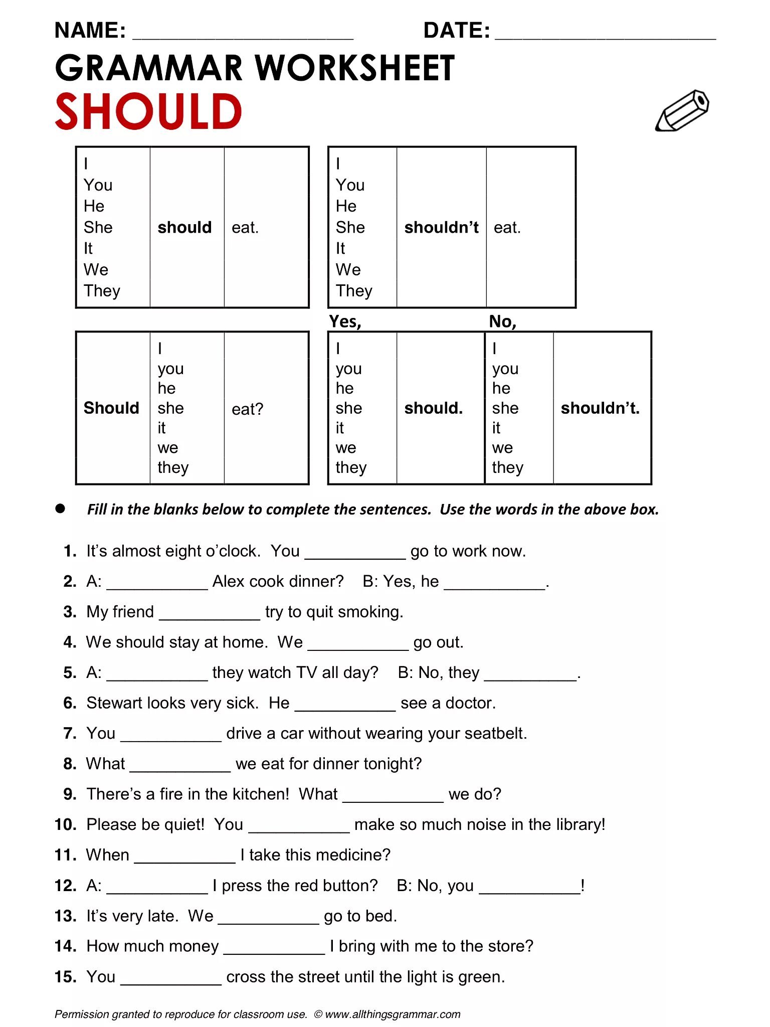 Should Worksheets. Worksheets грамматика. Английская грамматика Worksheets. Grammar exercises. Have to has to should exercises